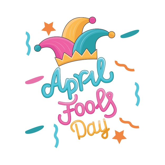 Vector illustration of april fool