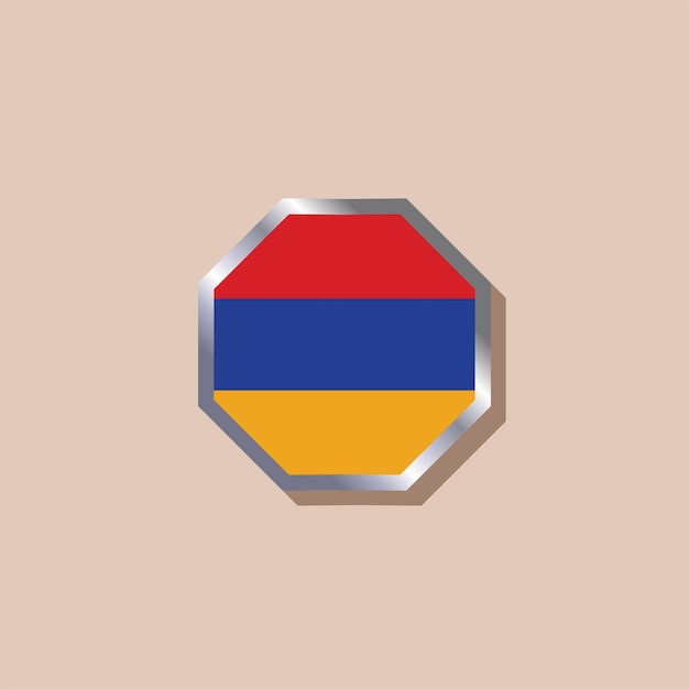 Illustration of Armenia flag Template