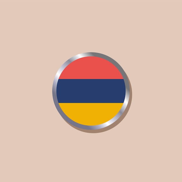 Illustration of armenia flag template