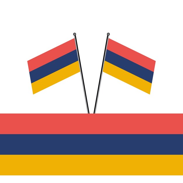 Illustration of Armenia flag Template