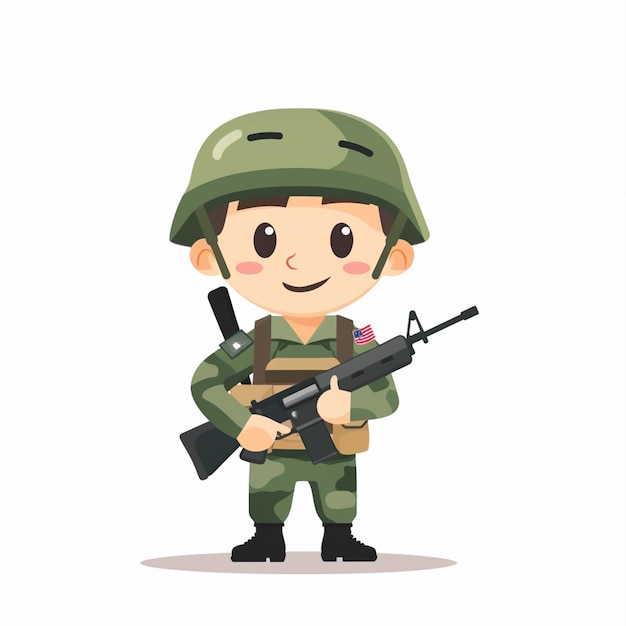 illustration army soldier military vector design background war freedom history force gra