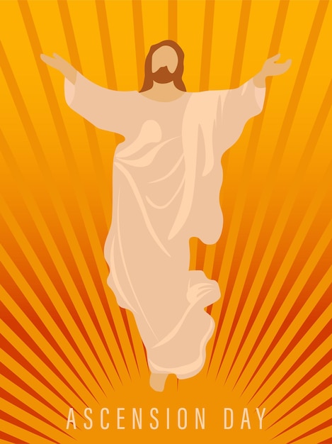 Illustration of The Ascension Day of Jesus Christ.