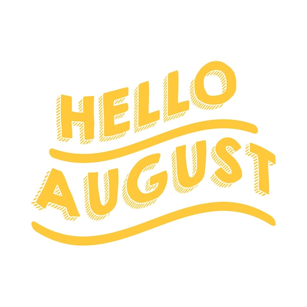 Illustration of august