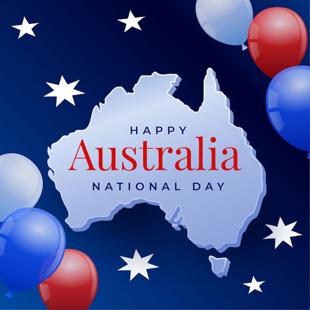 Illustration for australia national day celebration