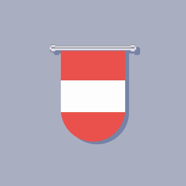 Illustration of Austria flag Template