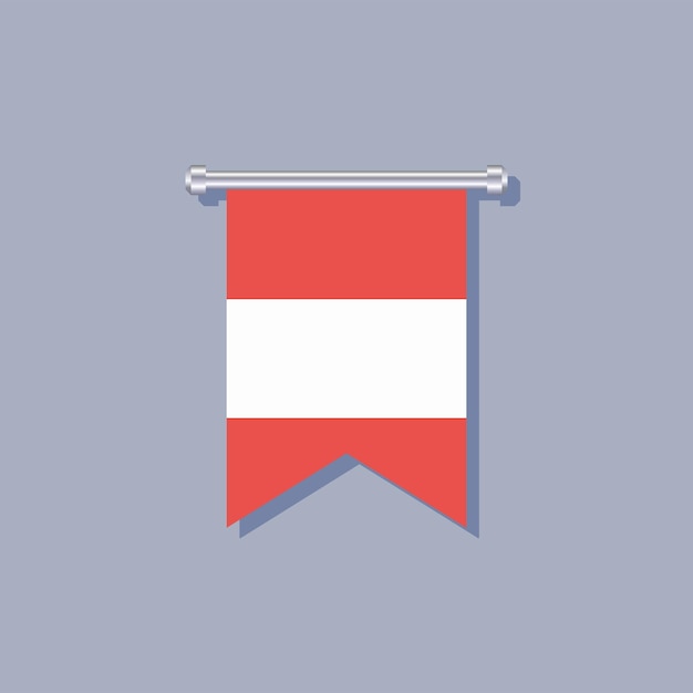 Illustration of austria flag template