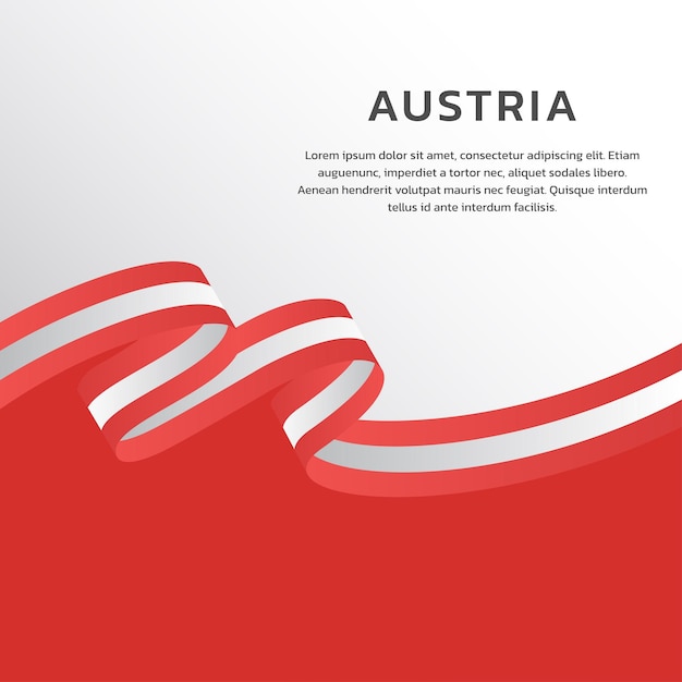 Illustration of Austria flag Template