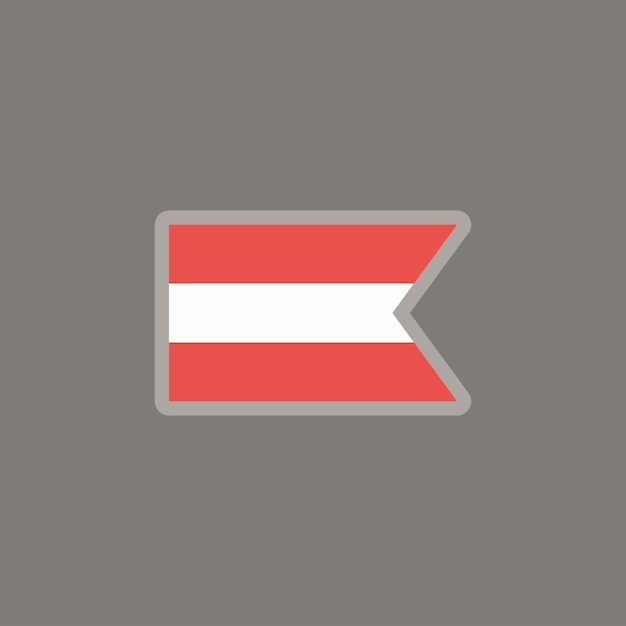 Illustration of Austria flag Template