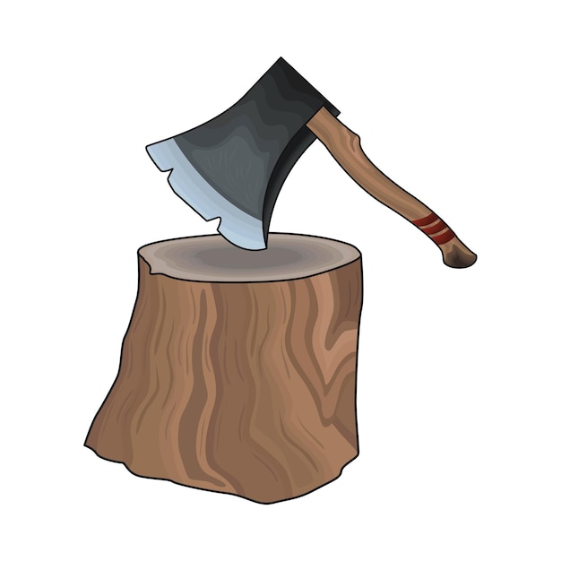 Vector illustration of axe