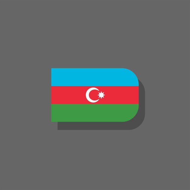 illustration of azerbaijan flag template