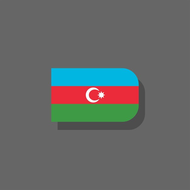 Illustration of Azerbaijan flag Template