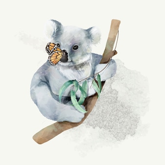 Illustrazione di un koala bambino