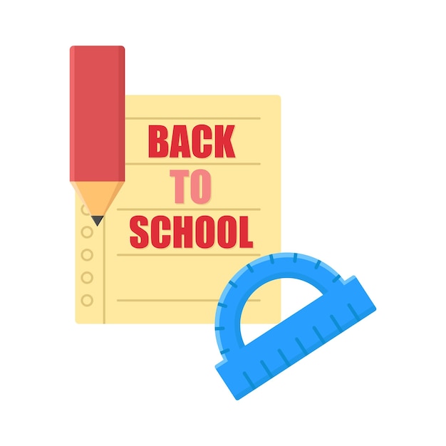 Vector illustration of back to school