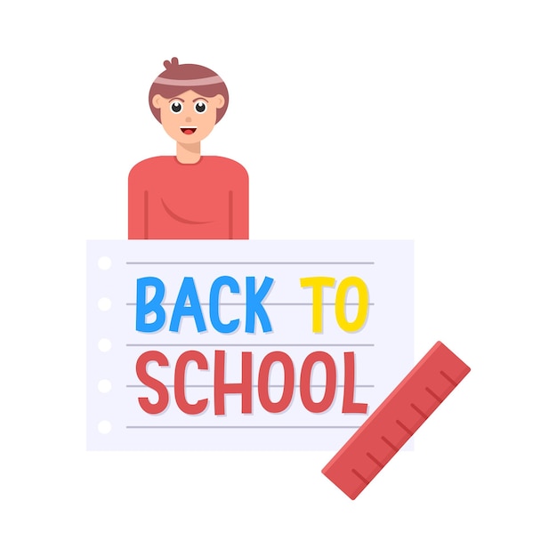 学校への帰還のイラスト