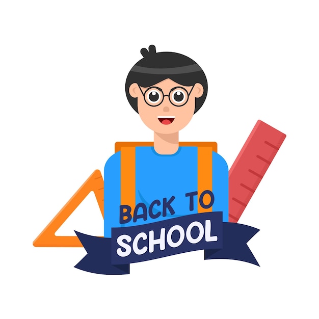 Illustration of back to school