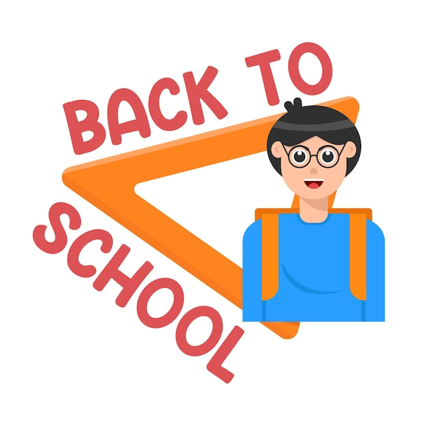 学校に戻ってのイラスト