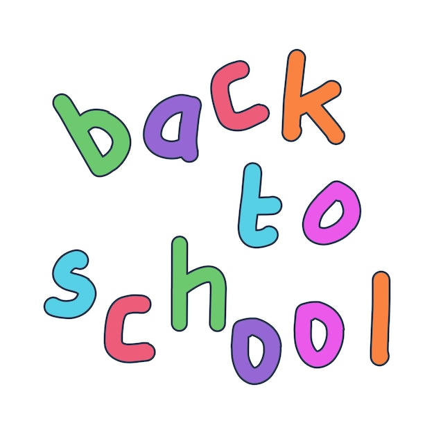 Vector illustration of back to school