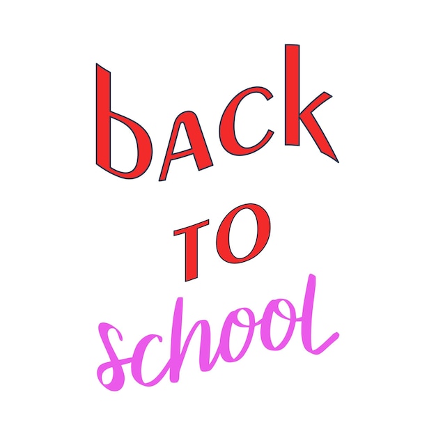 Illustration of back to school