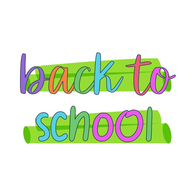 Vector illustration of back to school