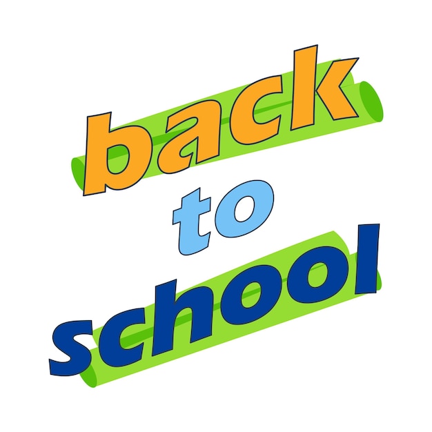 Illustration of back to school