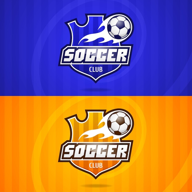 Illustration, background soccer club emblem, format EPS 10