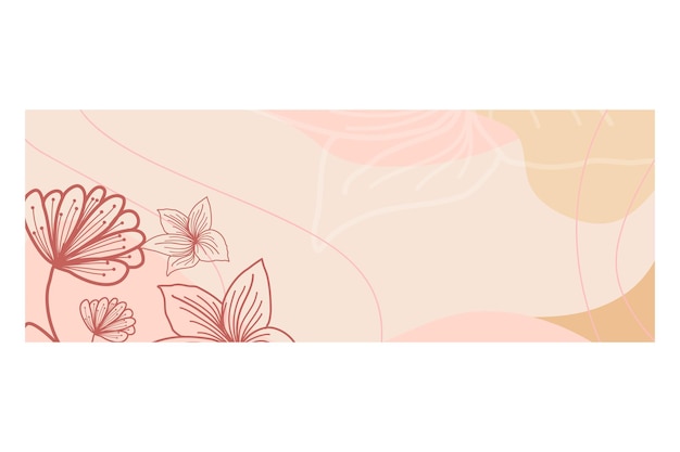ベクトル 花をテーマにしたイラストの背景