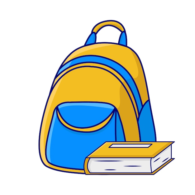 Illustration of backpack