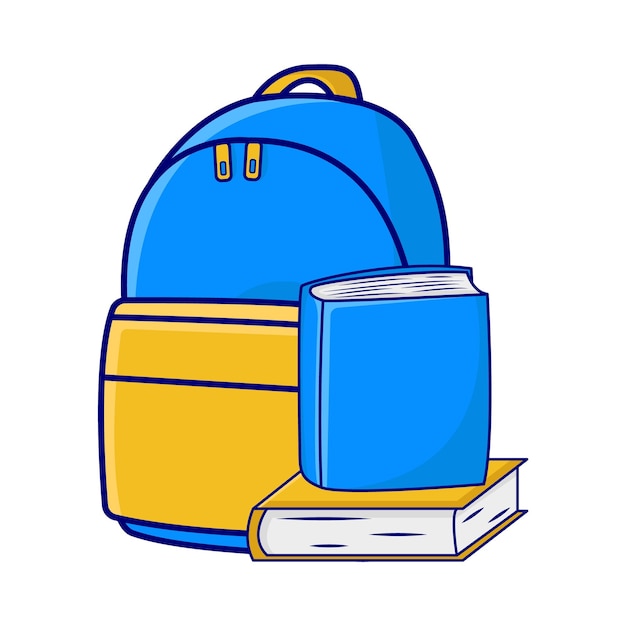 Vector illustration of backpack