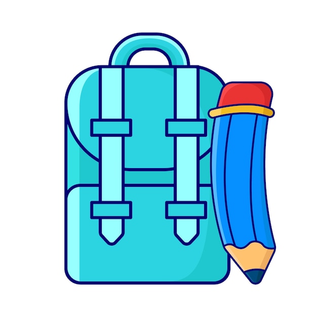 Illustration of backpack