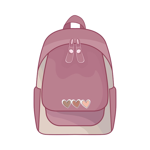 Illustration of backpack