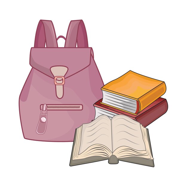 Vector illustration of backpack