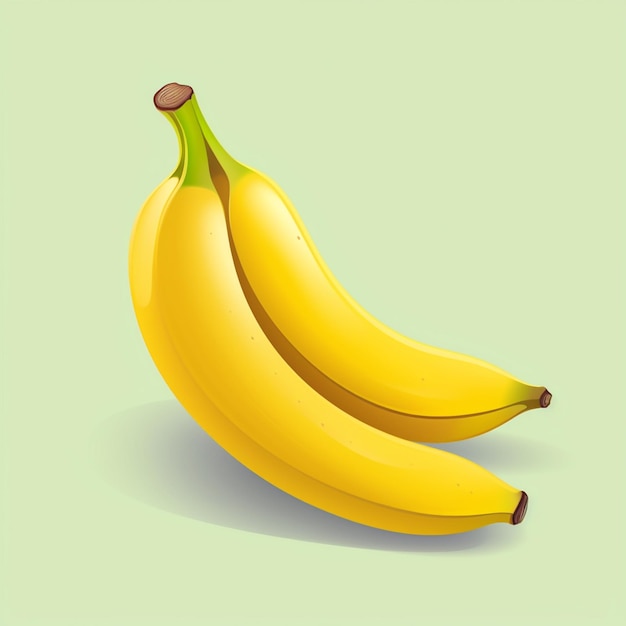 illustration banana vector fruit tropical food fresh yellow isolated element set peel na