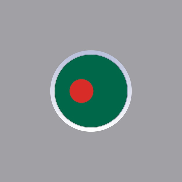 Illustration of bangladesh flag template