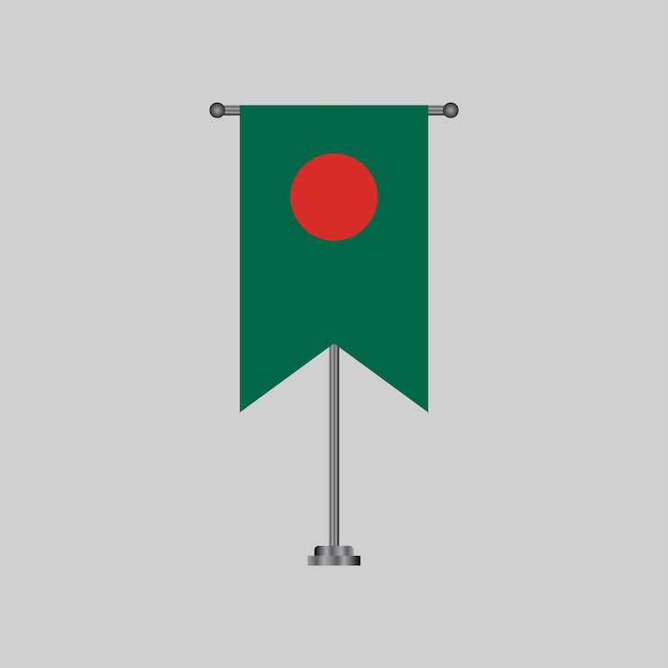 वेक्टर illustration of bangladesh flag template