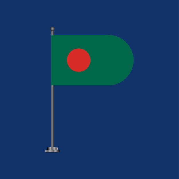 Illustration of Bangladesh flag Template