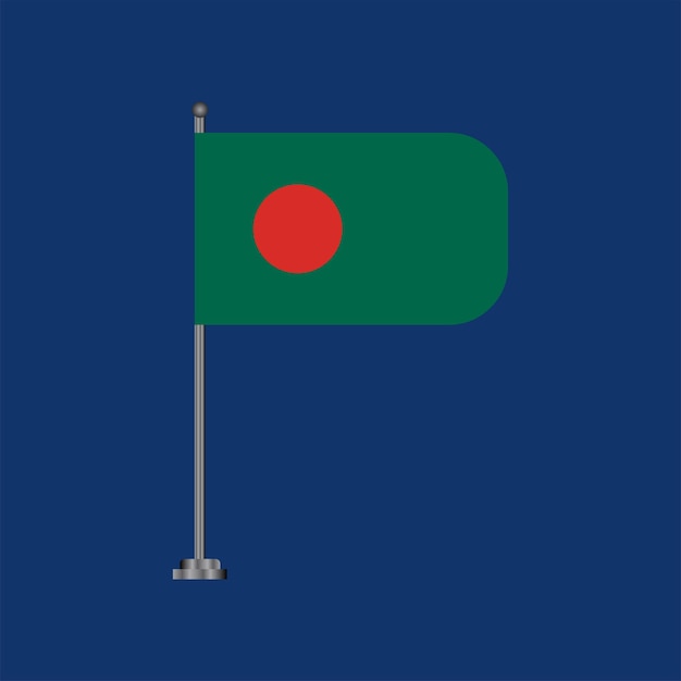 Illustration of Bangladesh flag Template