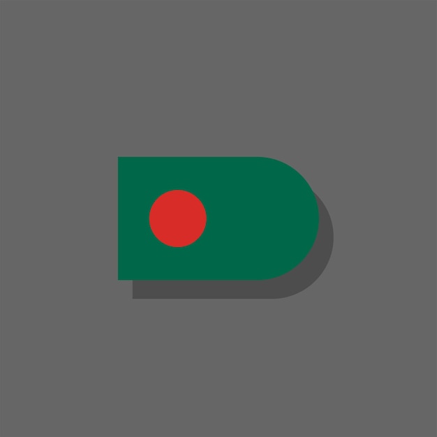 Illustrazione del modello di bandiera del bangladesh