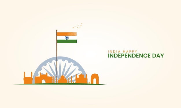 an illustration of a banner with the words quot independence day quot on it