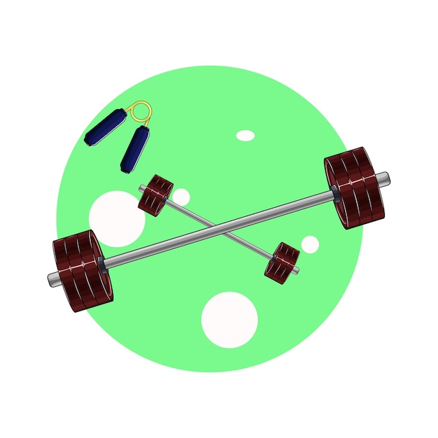 バーベルのイラスト