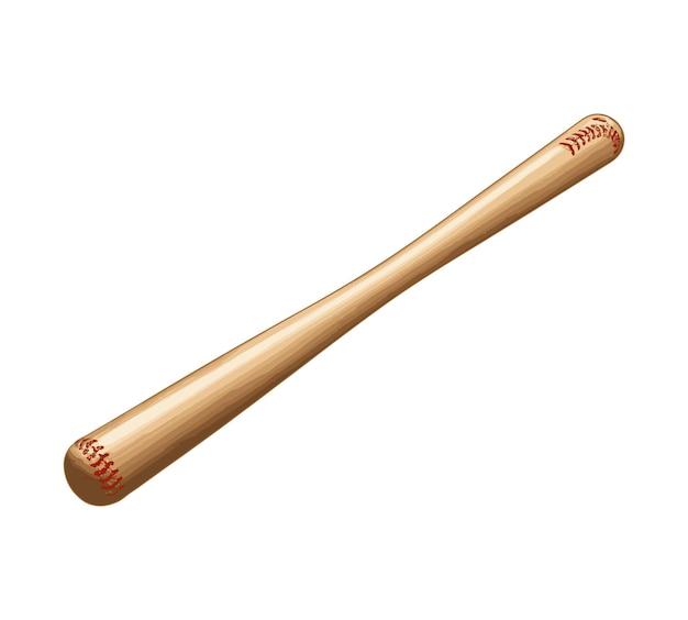 Illustration of baseball bat