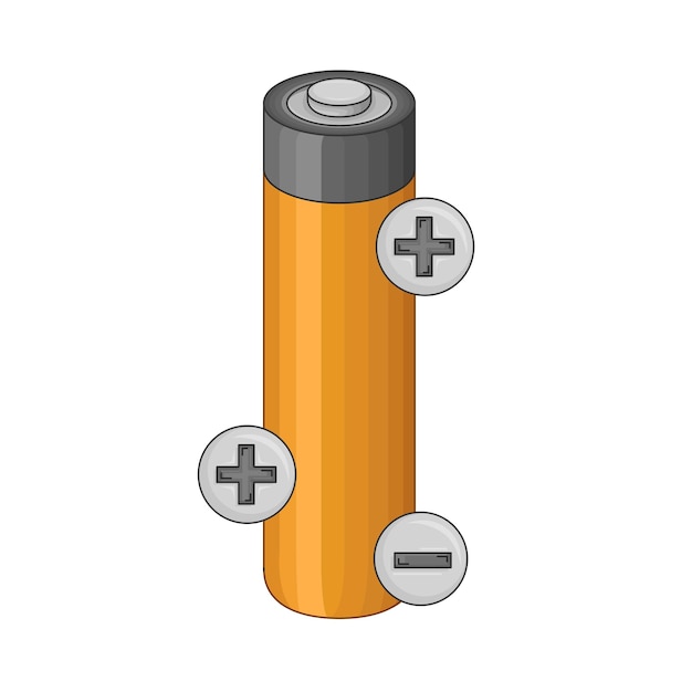 Vettore illustrazione della batteria