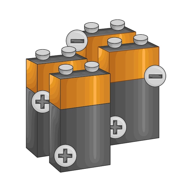 Vettore illustrazione della batteria