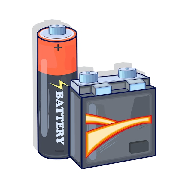 Vettore illustrazione della batteria