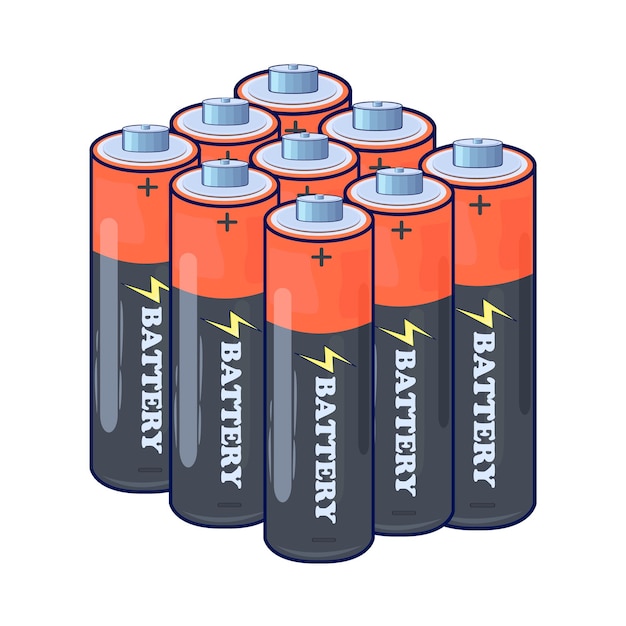 Vector illustration of battery