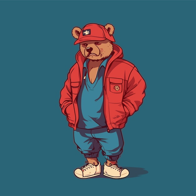 Premium Vector | Illustration bear character