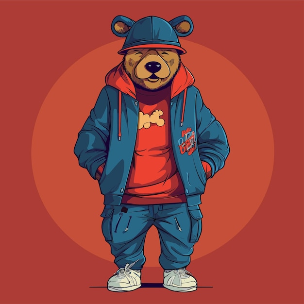 Vector illustration bear character