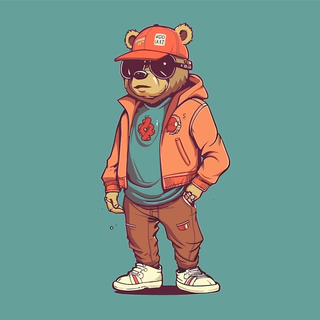 Premium Vector | Illustration bear character