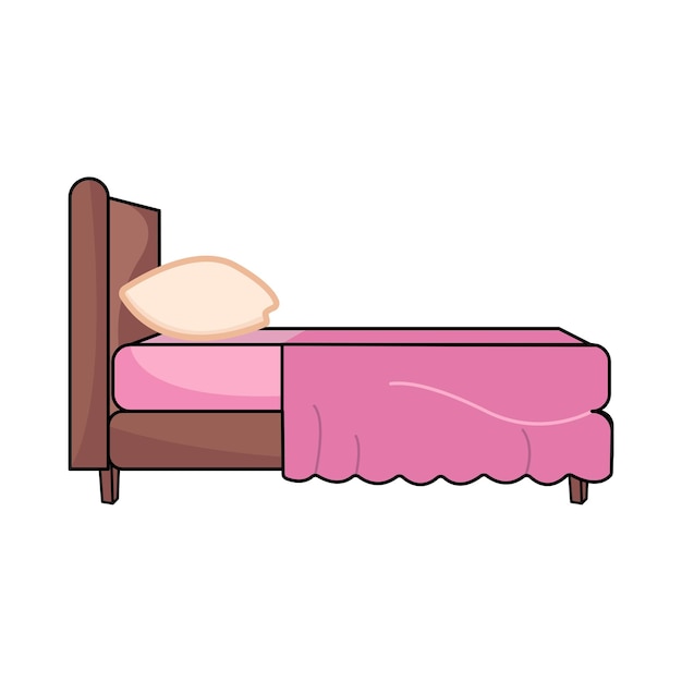 Illustration of bed