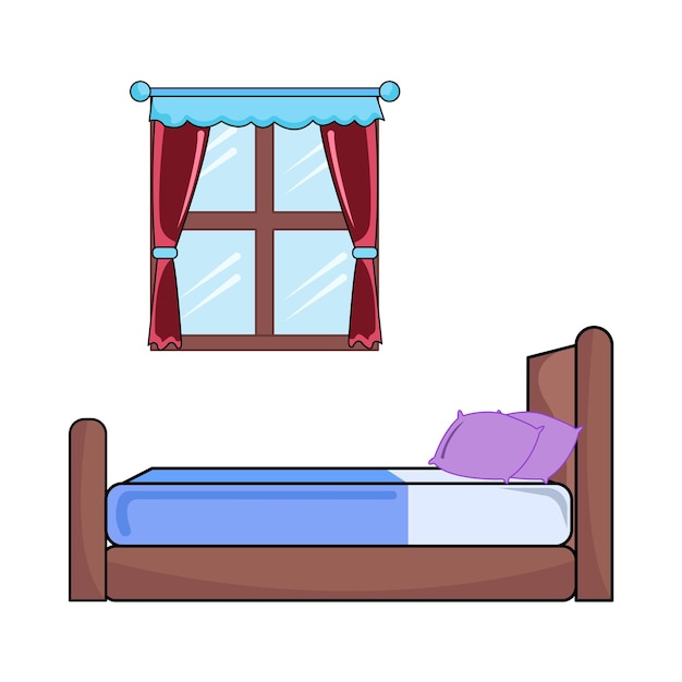 Illustration of bed