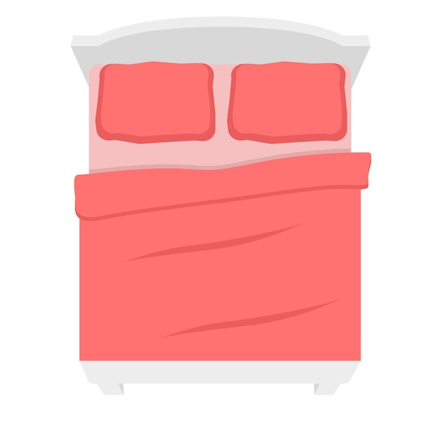 Vector illustration of bed